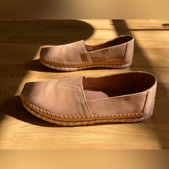 Toms Leather Rope Sole in Honey Tan Leather - Picture 6 of 7